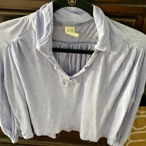 Women’s top, We The Free, distressed look